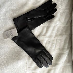 Women's EZ Touch Screen Cashmere Lined Leather Gloves